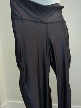Reebok Lux Faux Leather High-Rise Leggings